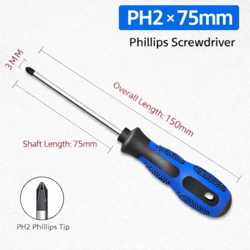 10-Piece Magnetic Screwdriver Set with Bag, CR-V Steel, Phillips & Slotted - color: Mixed Colors