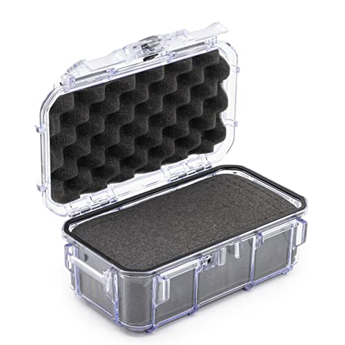 Evergreen 57 Waterproof Dry Box Protective Case with Pick & Pluck Foam - Travel Safe/Mil Spec/USA Made - for Cameras, Phones, Hiking, Boating, Water Sports, Action Cams (Clear) - color: Clear