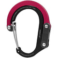 GEAR AID HEROCLIP (Small) Carabiner Gear Clip and Hook, for Hanging Bags, Purses, Lanterns, Strollers, Tools, Helmets, Water Bottles, and More - color: Black & Red, style: 1 Pack