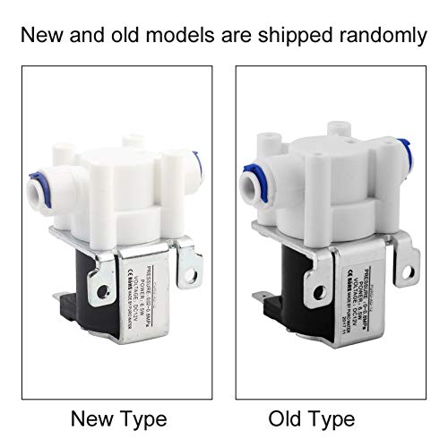 Vipxyc Water Valve, DC 12V Copper Plastic Electric Solenoid Valve Normally Close Purifier Water Valve for Water Filters
