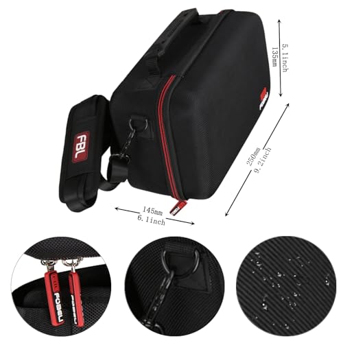 FBLFOBELI EVA Camera Case for Canon EOS Rebel T7/T8i/T5/R50/R100 | Hard EVA Shell, Shockproof & Water-Resistant, Custom Molded Interior, Detachable Shoulder Strap, Travel Storage Bag, Black - color: Black