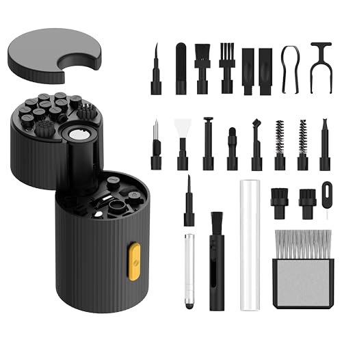 GK GAMAKAY 33 in 1 Multifunctional Cleaning Kit for Electronic Devices - color: Black