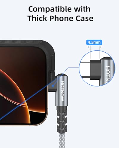 Right Angle USB C to USB C Cable 3FT 3Pack 65w | 90 degree braided 3FT USB C cable 65W fast charging for iPhone 17/16/15, Galaxy S25/S24, and all USB-C devices - color: Grey and White, size: 3FT