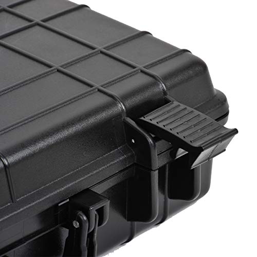 MEIJIA Waterproof Hard Camera Case,Hard Laptop Case,Hard Case with Customizable Fit Foam Included,Fit for Laptops,camera,lens(Black, 19.78"X13.93"X4.68") - size: 19.78" x 13.93" x 4.68"