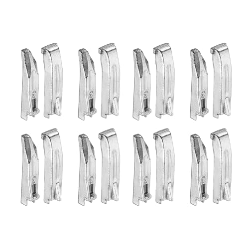 uxcell 8Set Double Open Zipper Repair Latch Kits, #3 Copper Insert Pins Zipper Stopper for Bags Coats Jackets Zippers Repairing Replacement, Silver - color: Silver, size: #3
