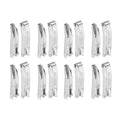 uxcell 8Set Double Open Zipper Repair Latch Kits, #3 Copper Insert Pins Zipper Stopper for Bags Coats Jackets Zippers Repairing Replacement, Silver - color: Silver, size: #3