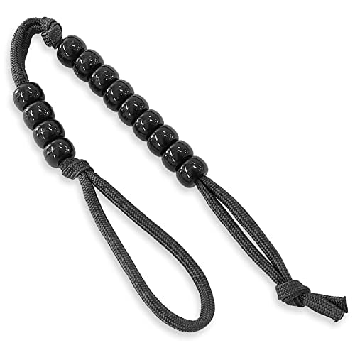 Pace Count Beads/Army Ranger Beads/Distance Counter for Your Land Navigation Kit - Trail Counter Hiking Beads for Compass Land Navigation as Part of an Orienteering Kit - color: Charcoal Grey