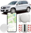 GPS Tracking Device,Real Time Vehicles Tracker with Magnetic Waterproof Case,No Monthly Fee Hidden Car GPS Tracker for Car Work with Apple Find My(iOS Only),No Subscription Required (White,1PCS) - color: White,1PCS