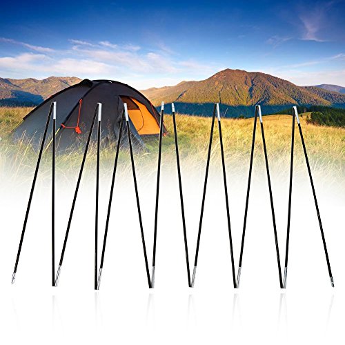 2 Sets 7 Sections Tent Poles Replacement Lightweight Tent Pole Repair Kit Fiber Glass Rod
