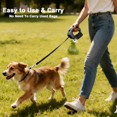 2PCS Dog Poop Bag Holder, Waste Holder for Dispenser Carrier, Hand Free Metal