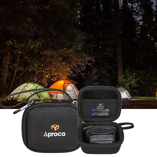 Aproca Case Compatible with Black Diamond Equipment Spot 400 / Storm 400 / Spot 400-R/Storm 500-R Headlamp, Portable Storage Bag for Accessories (Case Only) - color: Black