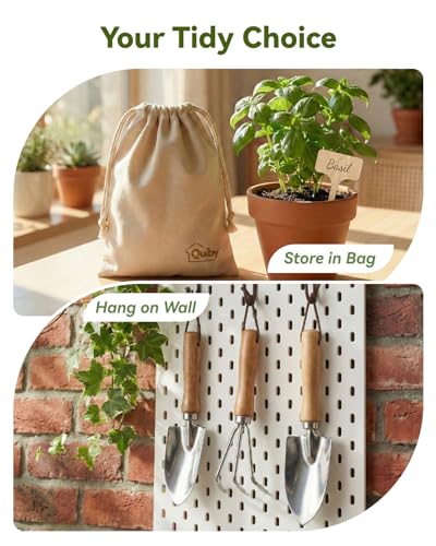 19-Piece Small Gardening Tools Set, Indoor Plant Tools for Houseplant | Mini Garden Tools, House Plant Tools Set, Indoor Gardening Tools For Succulent, Repotting Tools, Gardening Gifts for Women