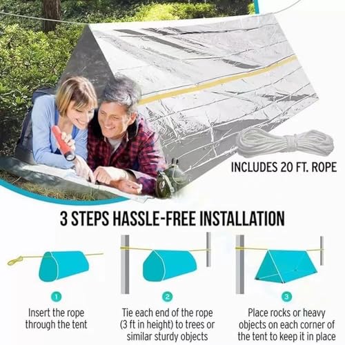 Disposable Tent First Aid Tent – Insulated and Warm Emergency Shelter for Outdoor Camping and Emergencies