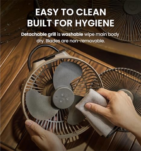 Claymore V1040 Black Rechargeable Portable Fan – 10,400mAh Power Bank Function Remote Control 4-Speed Quiet BLDC Air Circulator USB-C Charging 23 Hrs Runtime for Camping, Indoor, Outdoor - style: V1040 (Black)