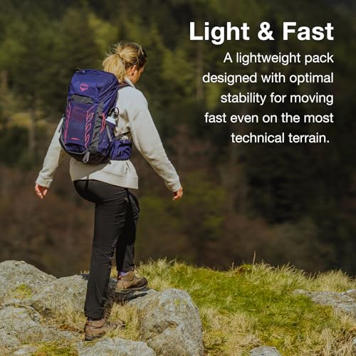 Osprey Tempest 26L Women's Lightweight Hiking Backpack, Black OS - color: Black/Coal Grey, size: 26L - Standard Fit
