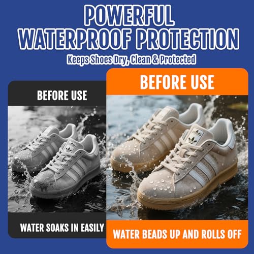 GleamGlee Shoe Protector Spray, Waterproof & Stain Repellent, 6.76 oz