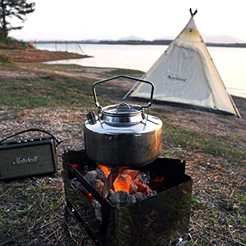 Fire-Maple Antarcti Camping Kettle Stainless Steel Camp Tea Pot, 1L - size: 1.1 Quarts