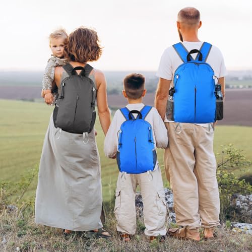 15L Lightweight Packable Hiking Daypack, Water Resistant Foldable Daypack for Travel Outdoor, Ultra Backpack for Men Women (Blue) - color: Blue