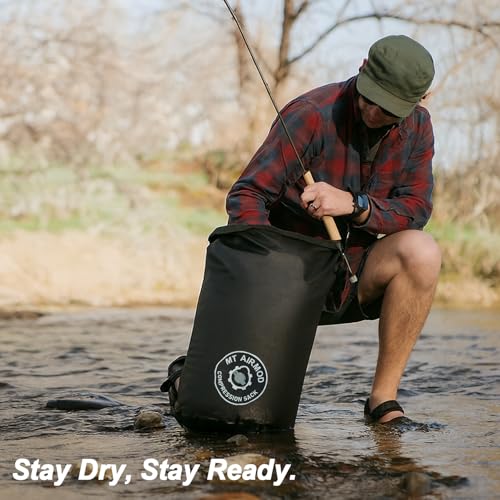 MT 70D eVac Compression Sack 38L – Ultralight Waterproof Dry Bag with Air Valve | Roll Top Floating Stuff Sack for Camping, Hiking, Boating & Travel
