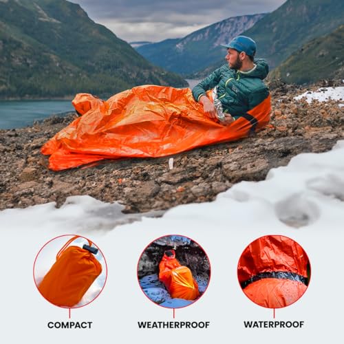 Hero Prepared Survival Tool Poncho for Camping, Heat Insulation