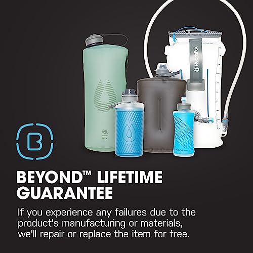 HydraPak Flux Collapsible Backpacking Water Bottle (750ml, Tahoe Blue) - color: Tahoe Blue, style: 750ml/25oz