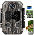 4K 84MP WiFi Trail Camera, Wildlife Camera with Night Vision | Game Camera with 0.1s Trigger & 130°Wide Angle, Trail Cameras with IP67 Waterproof Suitable for Outdoor Wildlife Detection