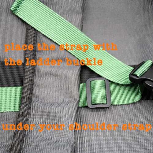 Backpack Chest Strap, Universal Add on Adjustable Sternum Strap, Chest Belt Replacement, with Heavy Duty Quick Release Buckle Clip, for Travel, Hiking, Camping, School - color: Sage Green