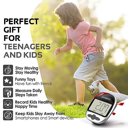 PINGKO Outdoor Multi-Function Portable Sport Pedometer Step/Distance/Calories/Counter - color: Black