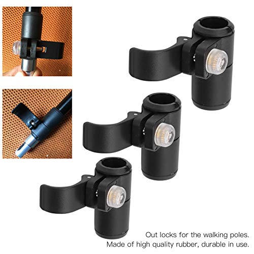 3Pcs Replacement Flip Lock Rubber Tips Trekking Poles for Hiking Walking Backpacking Outdoor Sports Climbing Accessories