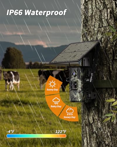 Loatos Trail Camera, Cellular Trail Camera with AI Animal Detection, Game Camera Built-in SIM Card 4G Unlimited Data Plan 2K Live View Game Cameras with Night Vision Motion Activated Waterproof IP66