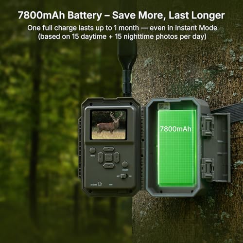 GardePro X66 Pro Cellular Trail Camera, Rechargeable Battery