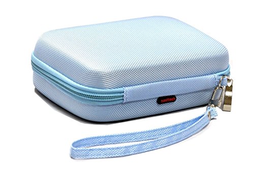 Navitech Light Blue Power Bank EVA Cover/Case/Travel Case Compatible with RAVPower 10400mAh Power Bank External Battery Pack