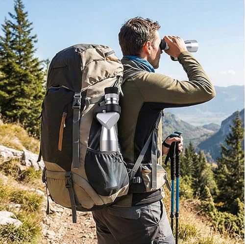 8x20 HD Monocular Telescope for Outdoor Use, Portable Manual Focus Pocket Telescope for Adult Explorers Silver