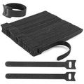 Nettbe Reusable Cable Ties, 126 PCS 6 Inches Adjustable Cord Straps Wire Organizer Cord Wrap and Hook Loop Cable Management - size: 6inches-126PCS