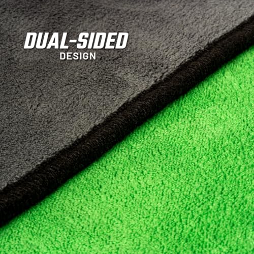 Slick Products Microfiber Towel 16 x 16 Inch – Extra Soft, Dual-Sided, Scratch-Free Cleaning & Drying Cloth for Cars, Trucks, Off-Road, and Home Use – Maximum Absorbency & Dust Pickup