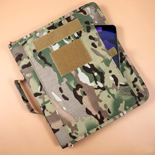 Dimeho Notebook Portfolio Detachable 3-Ring Binder Multi-Storage Pockets Durable Zipper Closure Planner Contains A4 Letter Paper or Professionals Outdoor Enthusiasts