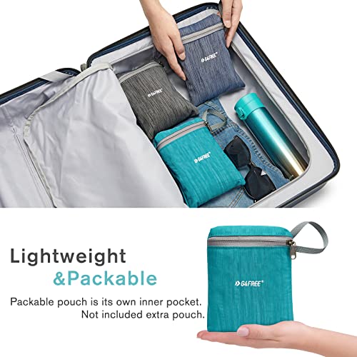 G4Free 10L/15L Hiking Backpack Lightweight Packable Hiking Daypack Small Travel Outdoor Foldable Shoulder Bag - color: Teal Blue, size: 15L