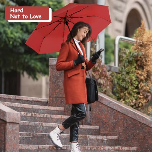 Compact Travel Umbrella - Mini Umbrella for Purse, Small Lightweight & Tiny Design Perfect for Parasol Outdoor Sun & Rain Umbrellas (E-Green)