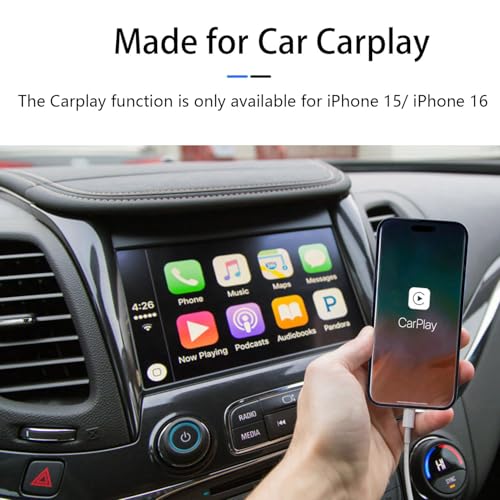 Car Carplay Cable for iPhone 17/16/15, USB A to USB C Cable Compatible for iPhone 17/16,17Air, 17/16/15 Pro Max,17E/16E/Plus, iPad 10th/11 Gen,iPad Pro 12.9,Air 5th/4th Charger Cord,Car Charging Cable - color: White, size: 3.3FT, style: USB A to USB C (fo