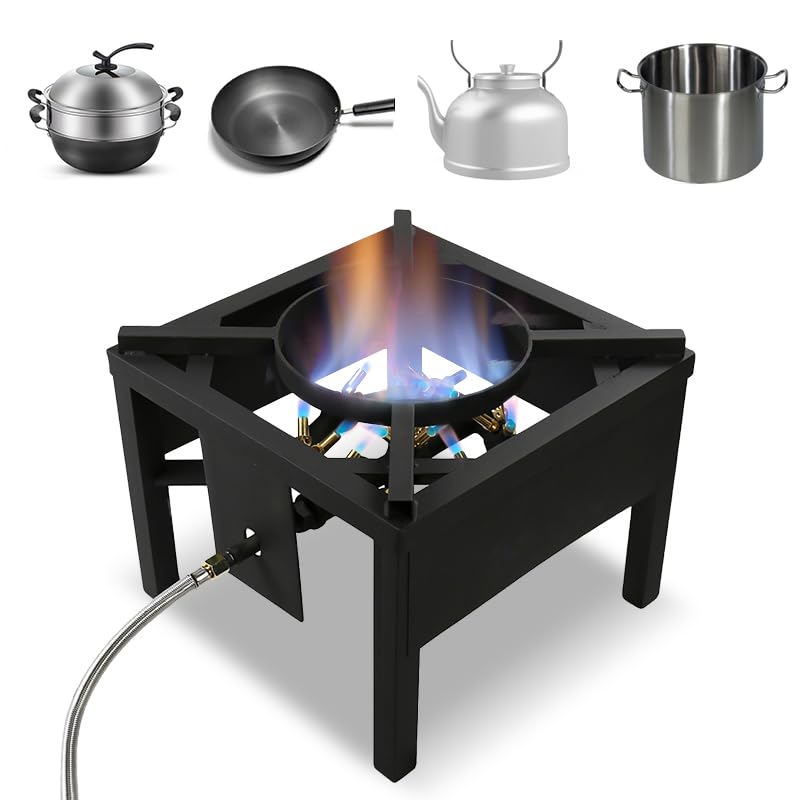 COOKAMP Propane Burner for Outdoor Cooking (23 Tips Jet Burner) - size: Single Burner-23 Tips Jet