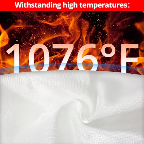 Emergency Fire Blanket for Home and Kitchen - 8 Pack 40"x40" Flame Suppression Fiberglass Fire Blankets for House Camping Car Warehouse Office Emergency Survival Safety