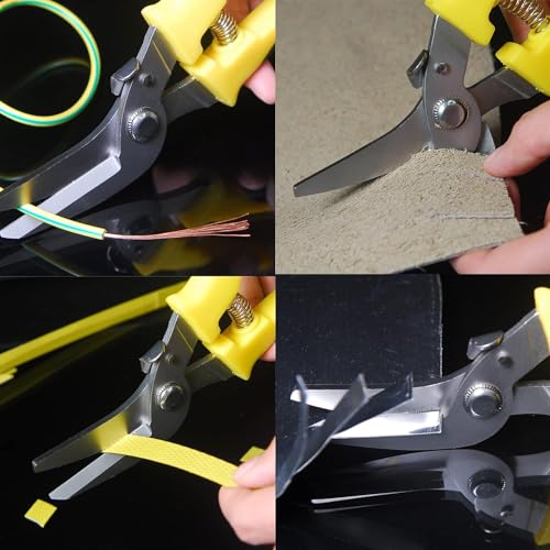 8 Inch Aviation Tin Snips, Heavy Duty Scissors - size: 8 Inch Curve Blade