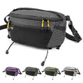 HIKEMAN Strap Pack Pouches for Backpack, Lightweight Phone Pocket, Large Capacity and Waterproof Fanny Pack Multi-functional Outdoor Bag for Hiking, Running, Travel, Cycling (Black) - color: Black