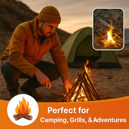 200 PCS Natural Wax & Sawdust Fire Starters | All-Weather Charcoal Starters for Campfires, Grill, Fire Pit, Indoor Fireplaces, BBQ, Wood Stove, Smoker - size: 200 PSC Fire Starter