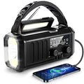 Emergency NOAA Weather Radio, 10000mAh Solar Hand Crank Radio with AM/FM - color: Black 10000mAh