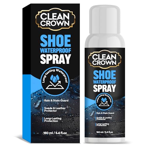 Shoes Protector Spray (5.4 Fl Oz), Suede & Leather Protector Spray, Waterproofing & Stain Guard for Shoes, Boots, Bags & Upholstery, Long-Lasting Water Repellent Spray
