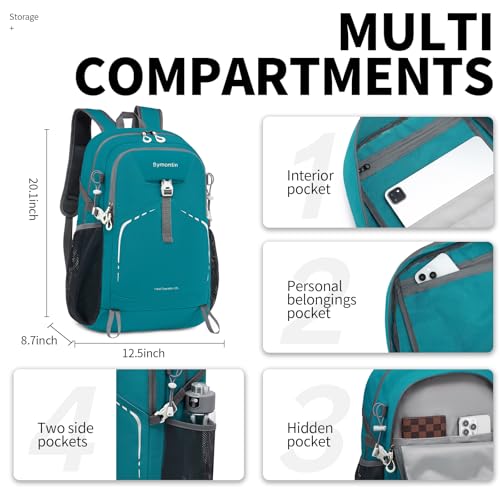 Lightweight Foldable 35L Everyday Backpack, Packable Daypack (Green) - color: 35l-green