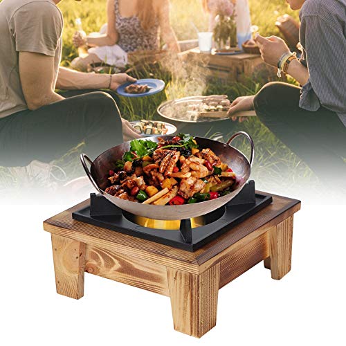 BORDSTRACT Tabletop Solid Fuel Burning Hotpot Stove, Portable Mini Alcohol Burning Countertop Stove, Hotpot Stove for Dining Table, Camping, Backpacking