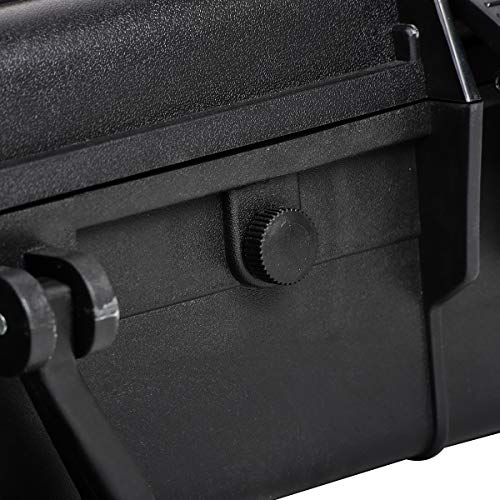 MEIJIA All Weather Waterproof Hard Camera Case,Hard Case with Customizable Fit Foam,Fit Use of Drones,Camera,Equipments,Pistols,Elegant Black (Black, 28.84"x16.92"X7.08") - size: 28.84" x 16.92" x 7.08"
