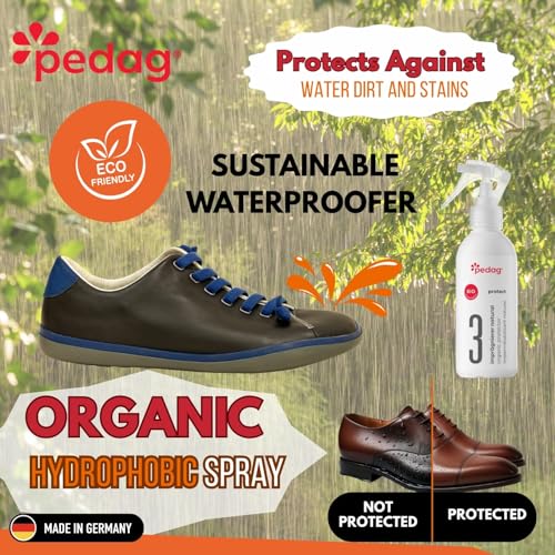 pedag Organic Protector - Natural Waterproof your Shoes, Shoe Protector Spray - Sustainably Shields Materials from Dirt & Moisture, Odorless, Biodegradable, Indoor Use. Odorless. - style: Organic